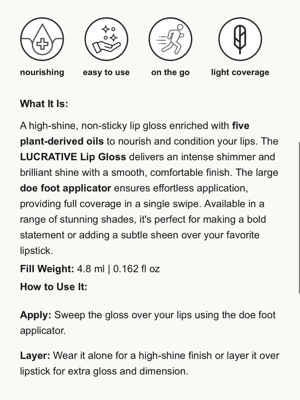 Younique Lucrative Gloss in Loyal - Shimmery Iridescent